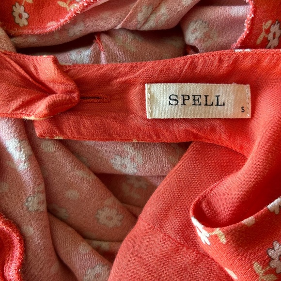 Spell Yellow Rose Bias Mini Dress — Size S - Picture 16 of 16